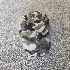 Carhartt Green and Black Camouflage Hat